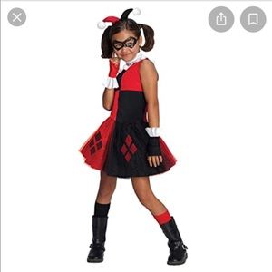 Never worn Harley Quinn girls Halloween costume